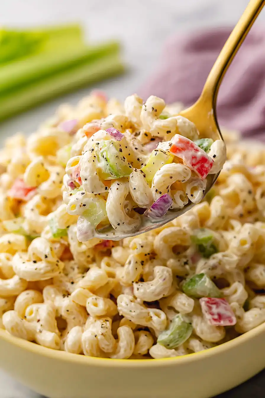 healthy macaroni pasta salad