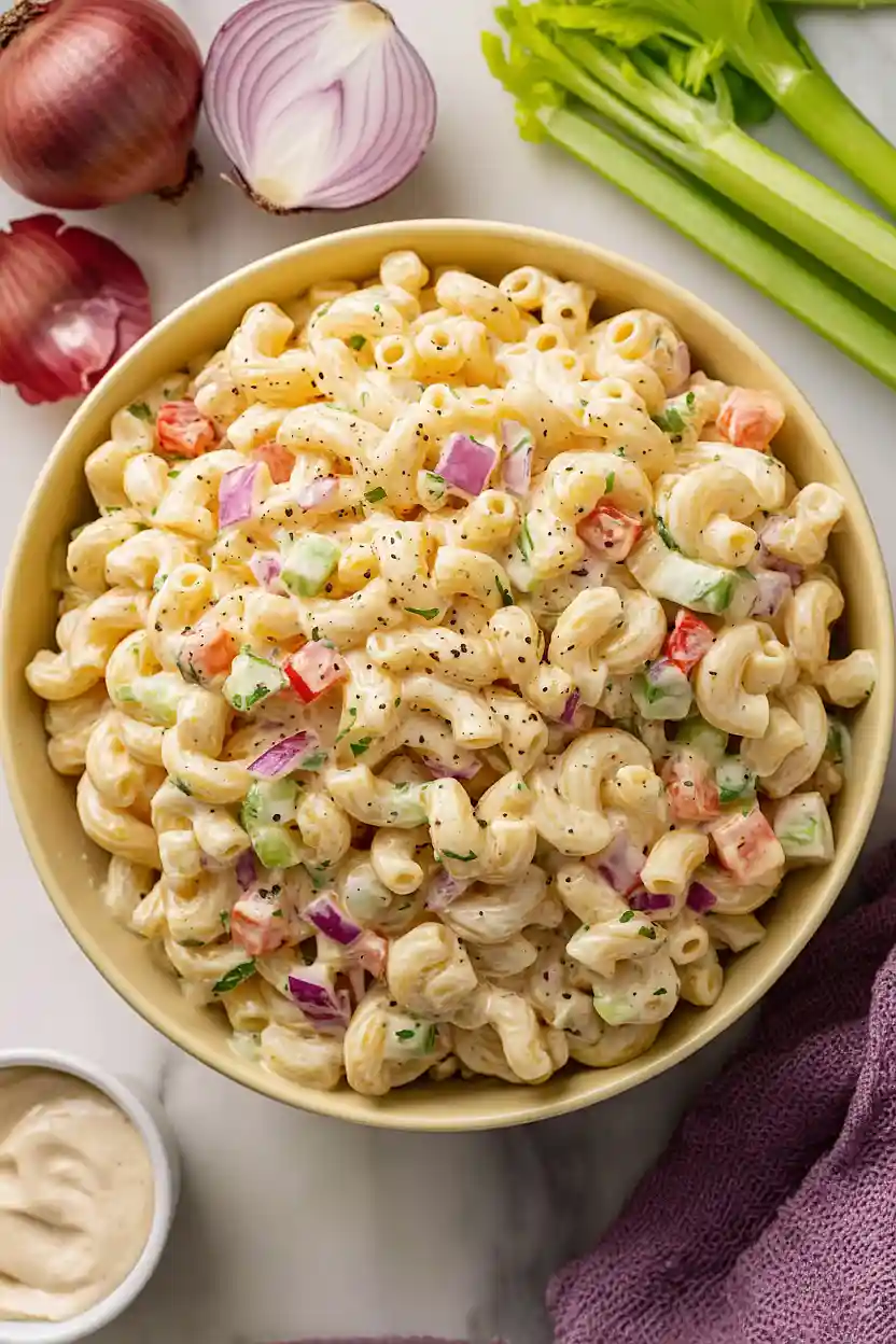 healthy macaroni pasta salad 