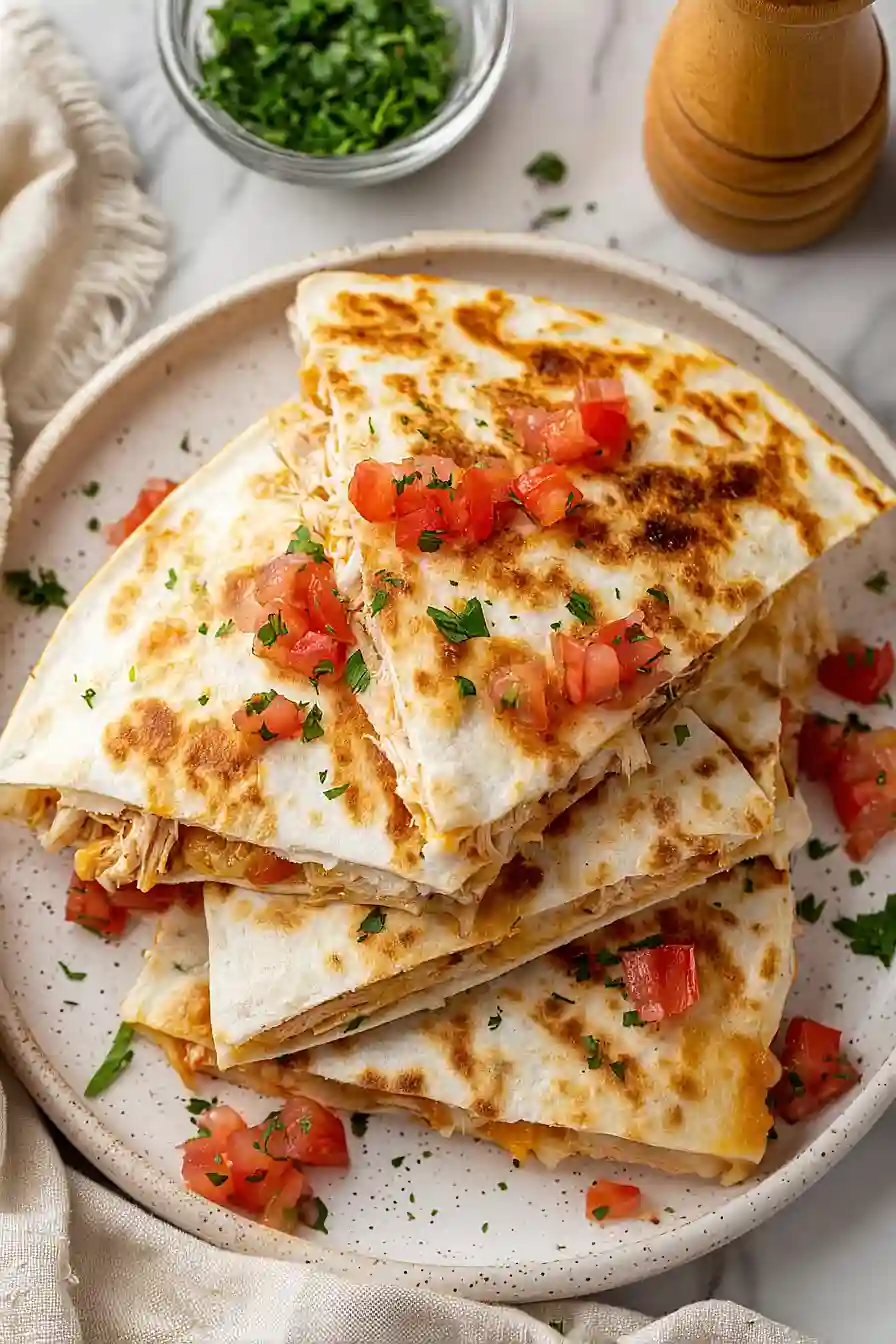 crockpot chicken quesadillas