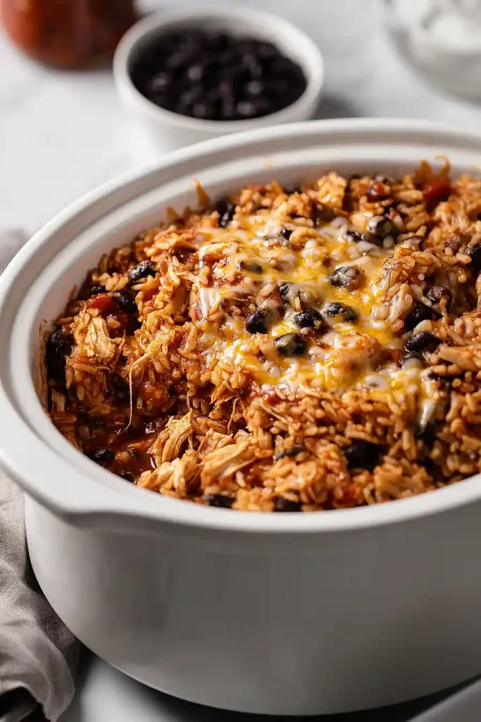 crockpot chicken burrito bowls
