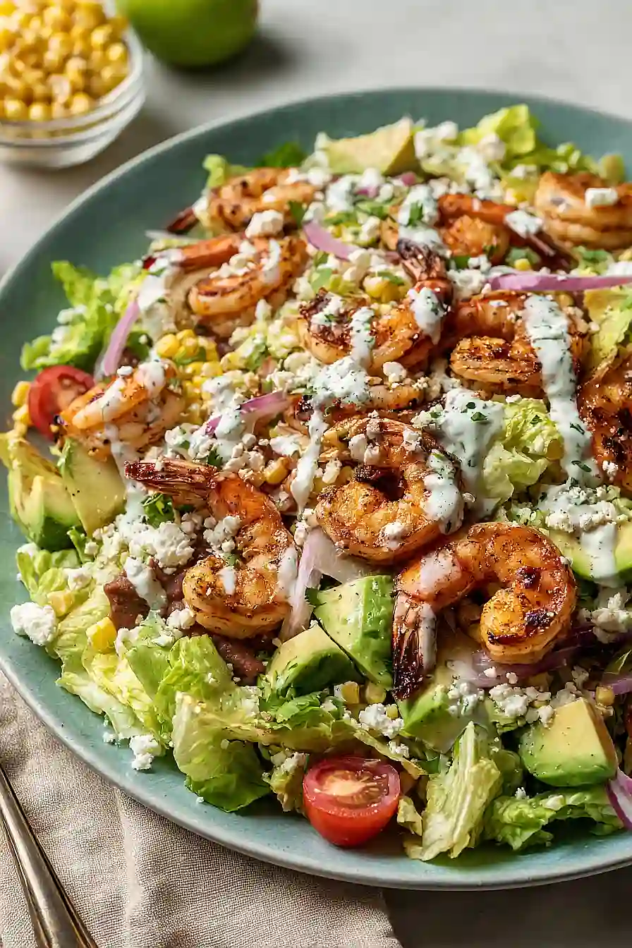 shrimp taco salad