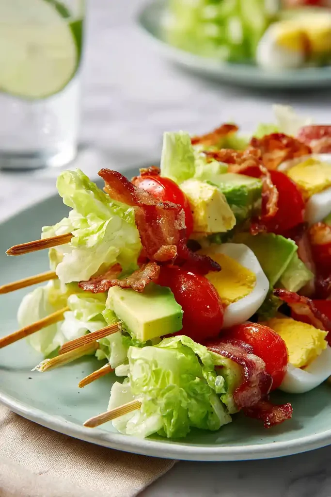 cobb salad kabobs