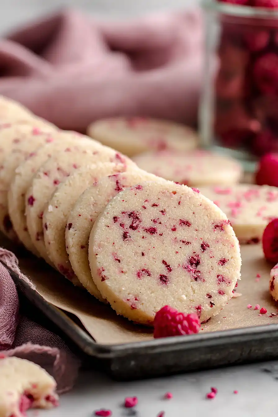 raspberry shortbread cookies