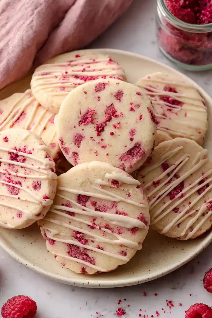 raspberry shortbread cookies