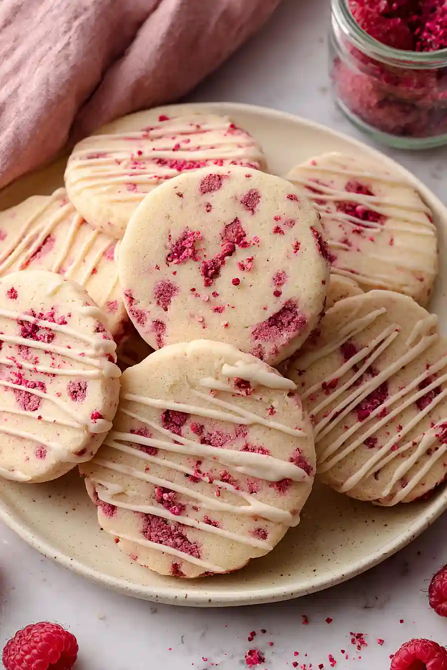 raspberry shortbread cookies