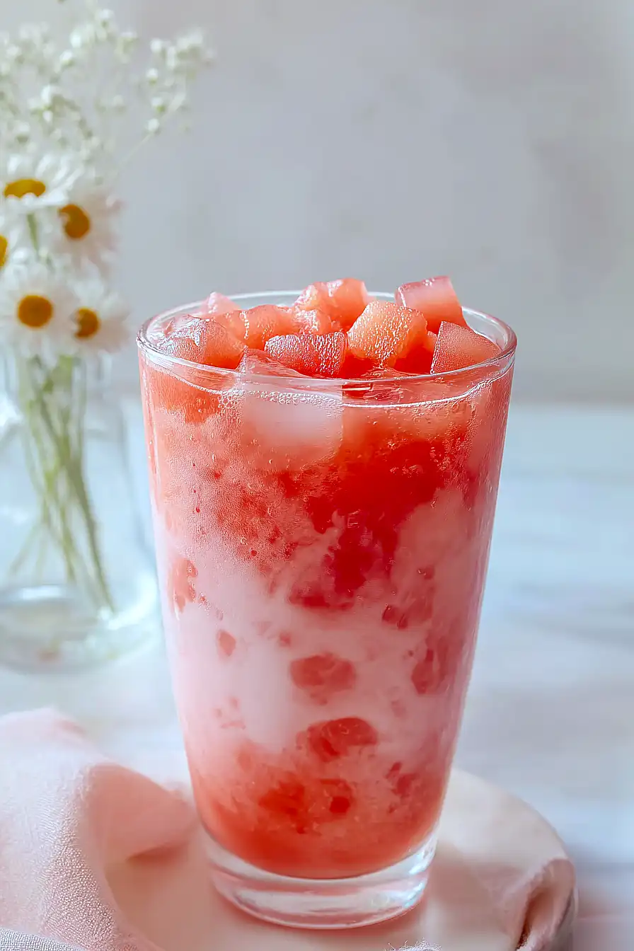 watermelon yakult drink
